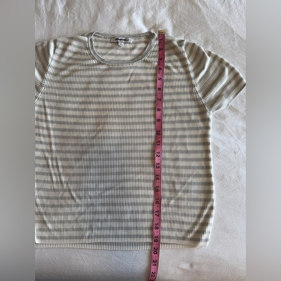 Madewell Women's Micro-Rib Sweater Tee in Monument M - Picture 7 of 8